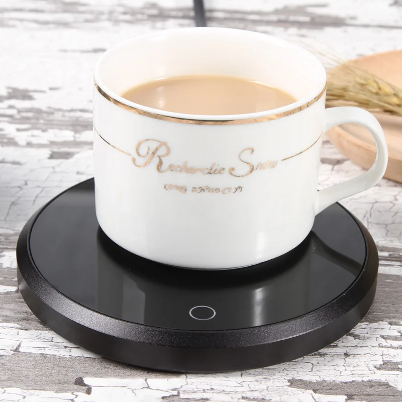 New Coffee Milk Mug Warmer Portable Heating Coaster Keep Tea Drinks Warm Auto-off Cup Heater for Home Office 2-gear Temperature