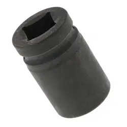 Heavy Duty 33mm Metric Impact Socket with 1 inch Drive, 6-Point, Black