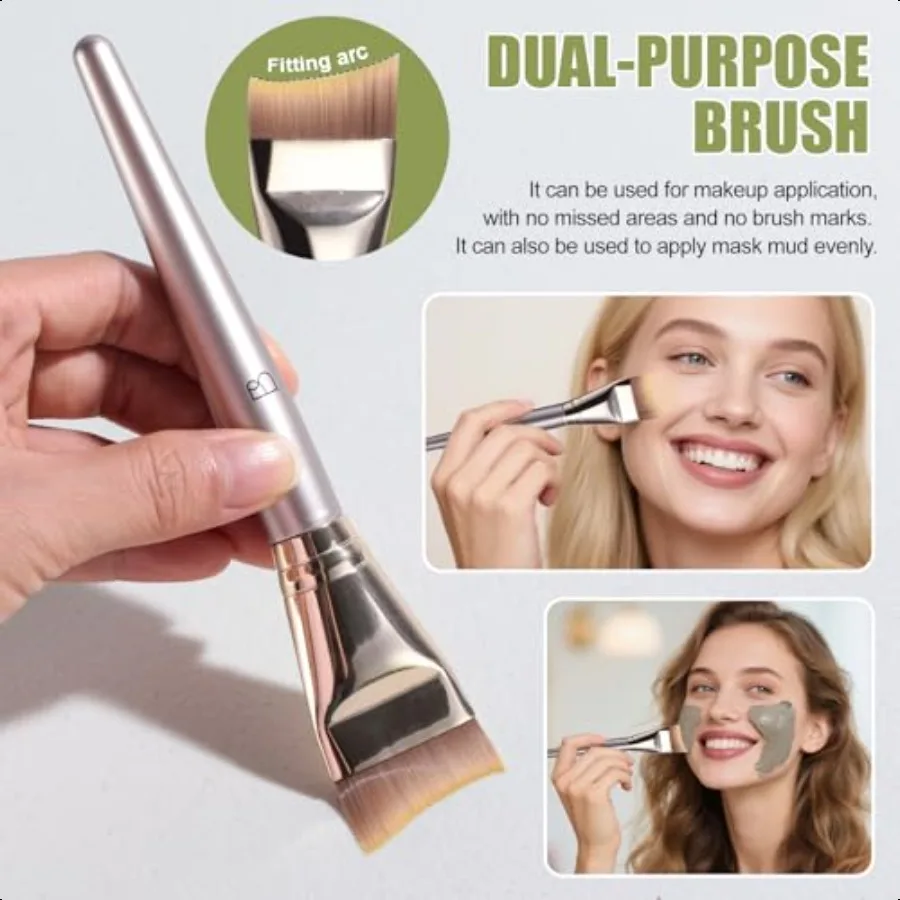 優しい再利用可能なコットンラウンド、顔と目のメイク落としパッド20枚入り、フェイスマスクブラシ、ファンデーションブラシ、多機能トラベル用