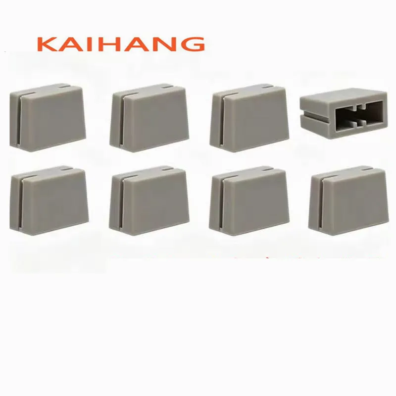 10PCS 13.5x6.5x10mm Fader Knob 4mm Hole Plastic Slider Cap For Linear Sliding Potentiometer Mixer Volume Push Button Cap