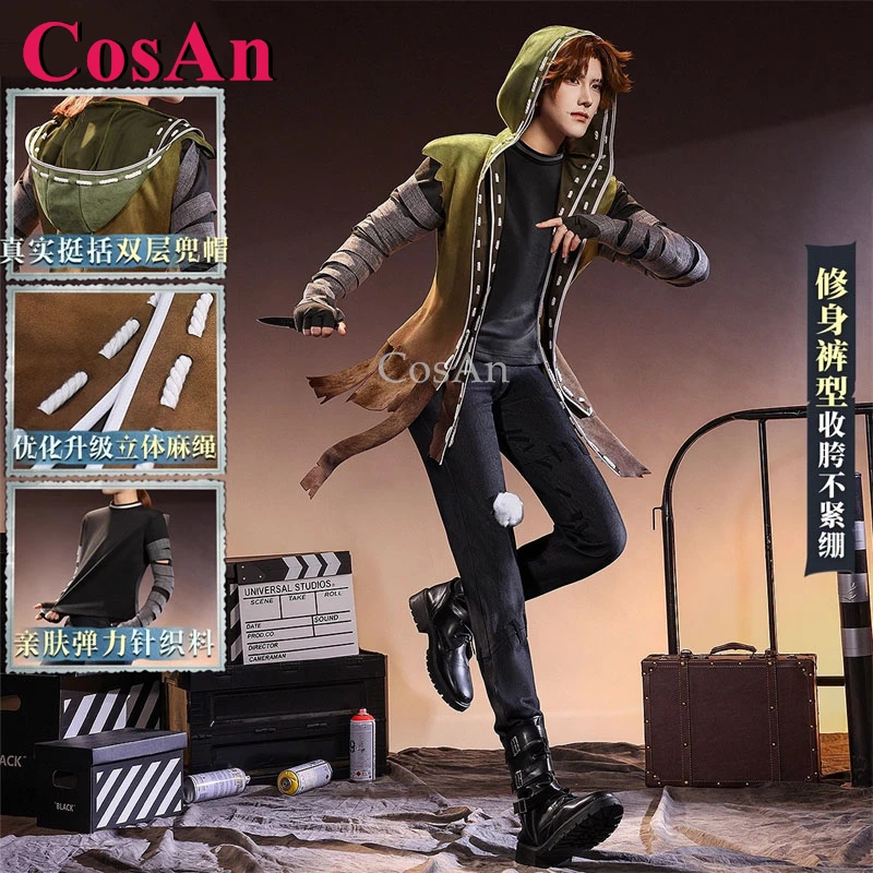 أزياء CosAn Game Identity V Naib Subedar/المرتزقة التأثيرية أزياء الجلد الأصلي أزياء وسيم ملابس لعب الأدوار في الهالوين #1