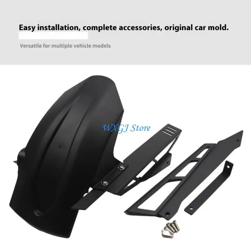 

37JE Motorbike Rearguard Extension ABS Mudguard Spatter Security Permanent Build