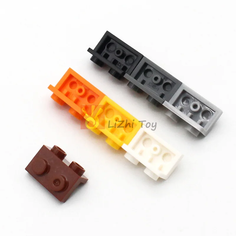 50pcs MOC 99781 Brick Bracket 1x2 - 1x2 Building Block Compatible Construction Accessory Friends Educational Toys