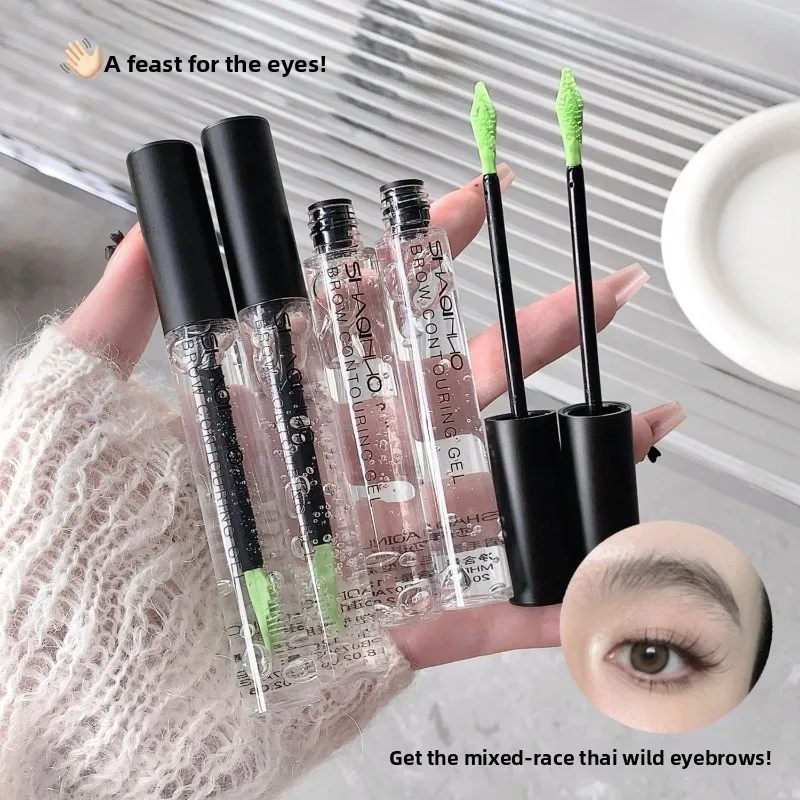 Augenbrauen-Kunststoff-Gel-Wurzel klarer Augenbrauenkleber Europäische und amerikanische wilde transparente Augenbrauenseife dreidimensionales Make-up