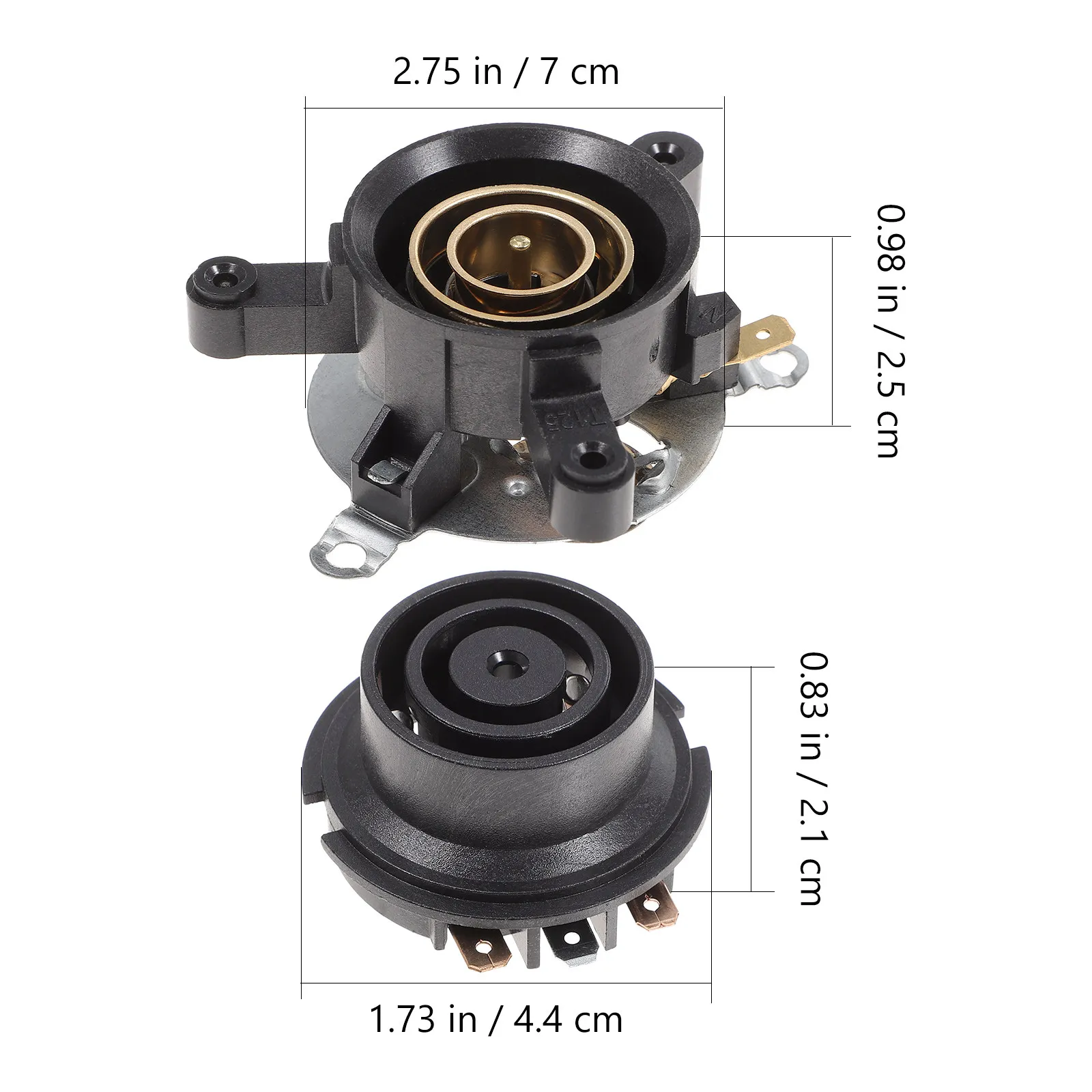 4Sets High Conductivity Copper Ring Thermostat Temperature Control Kettle Base Replacement for Electric Kettle with Handle
