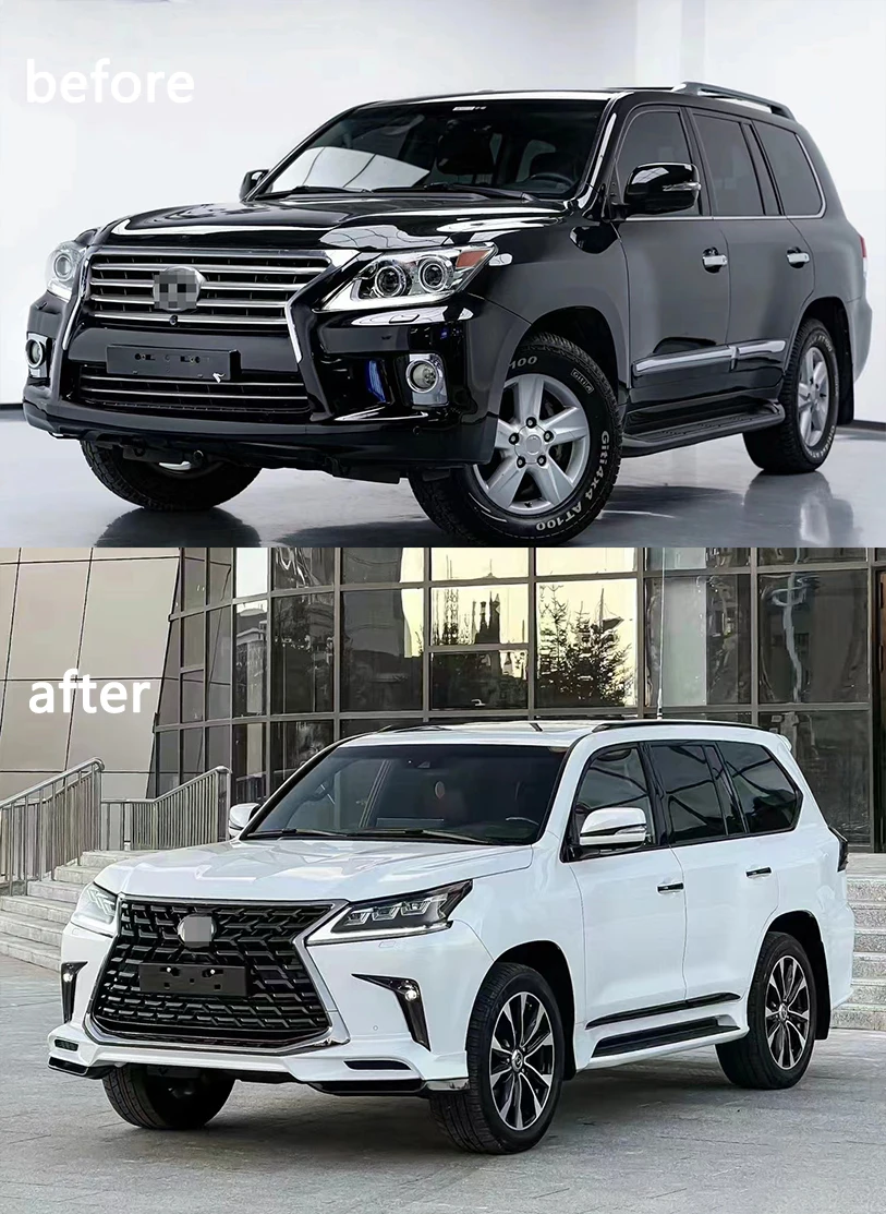 Hot Selling Car facelift Modification Parts Body Kit For 2008-2015 Lexus Change To 2021  570 LX  model Bodykit