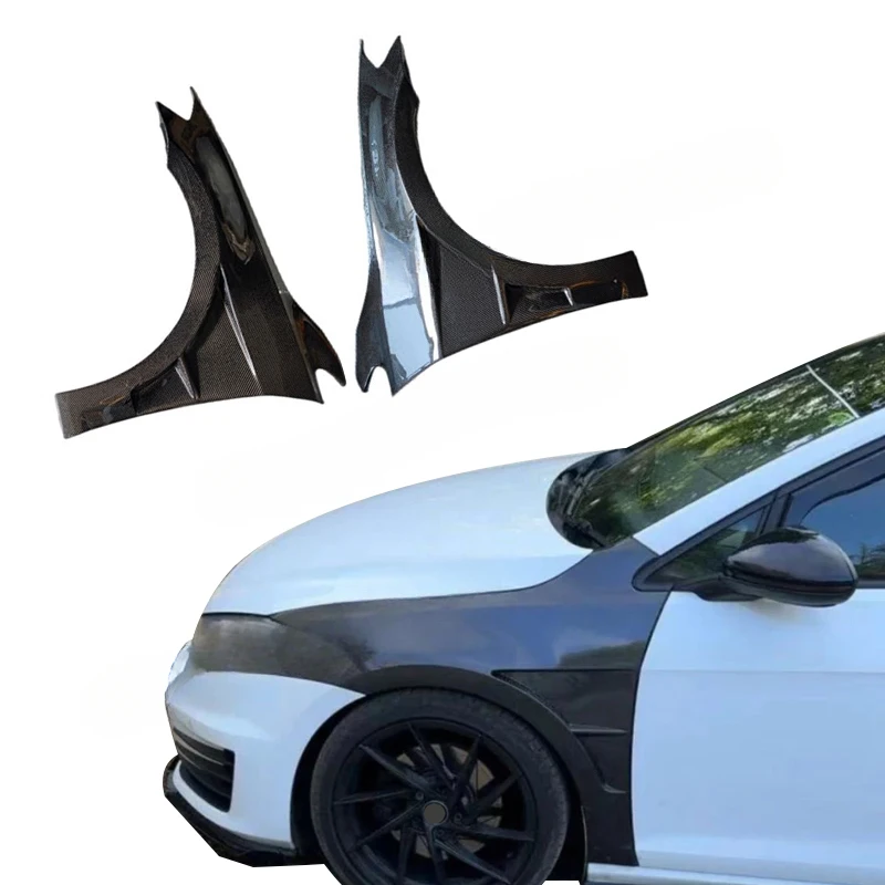 

Real Forged 3k Twill Carbon Fiber Front Side, Black Custom Car Exterior Upgrade Parts