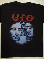 UFO Band Obsession Heavy Cotton Black All Size Unisex Shirt  American Hip Hop Rock Short Sleeve Men Women Street