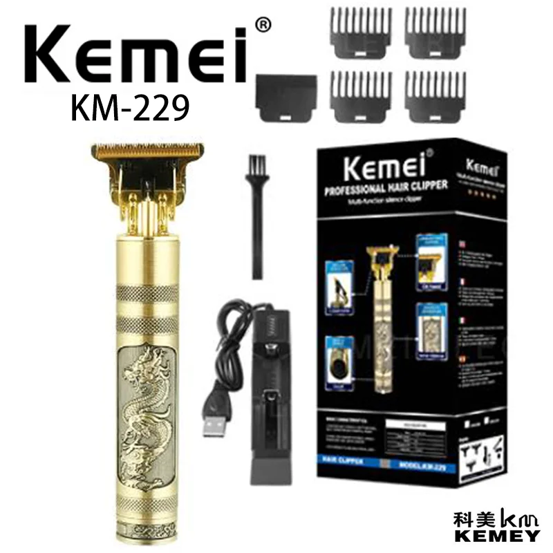 Kemei KM-229 tagliacapelli elettrico barbiere intaglio Trimmer tagliacapelli professionale drago tagliacapelli per uomo