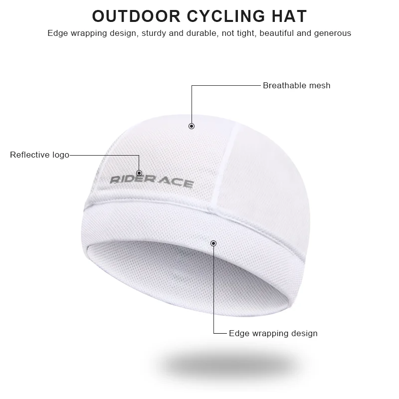 Summer Cycling Cap Anti-Sweat Breathable Sweat Wicking Quick-Dry High Elasticity Outdoor Sports Hiking Cap Bike Helmet Inner Hat