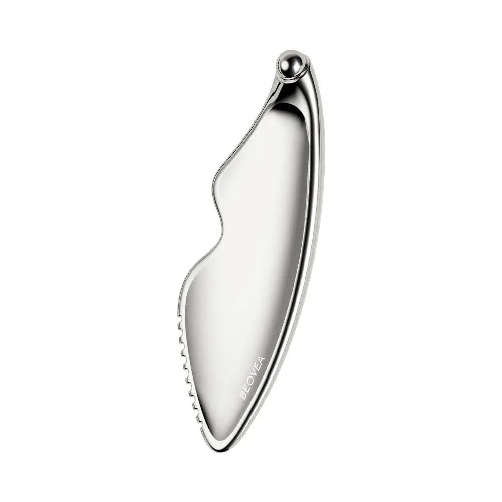 

Премиальный массажер Гуаша для лица и тела – металлический скребок для лимфодренажа, омоложения кожи и расслабления