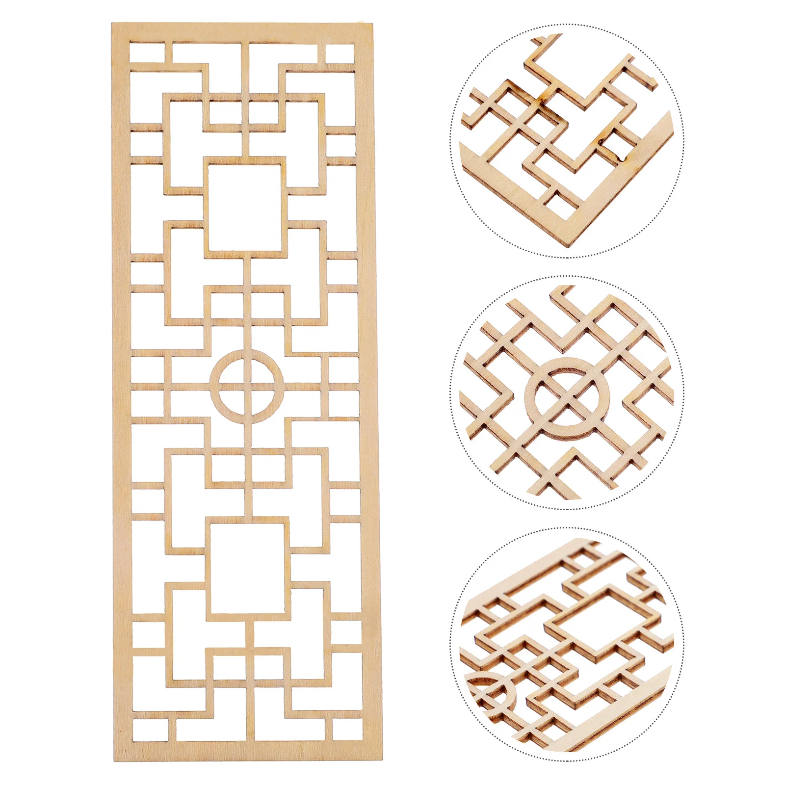 

4 Pcs Miniature Screen House Dollhouse Lattice Bedroom Furniture Accessories for Girls Model