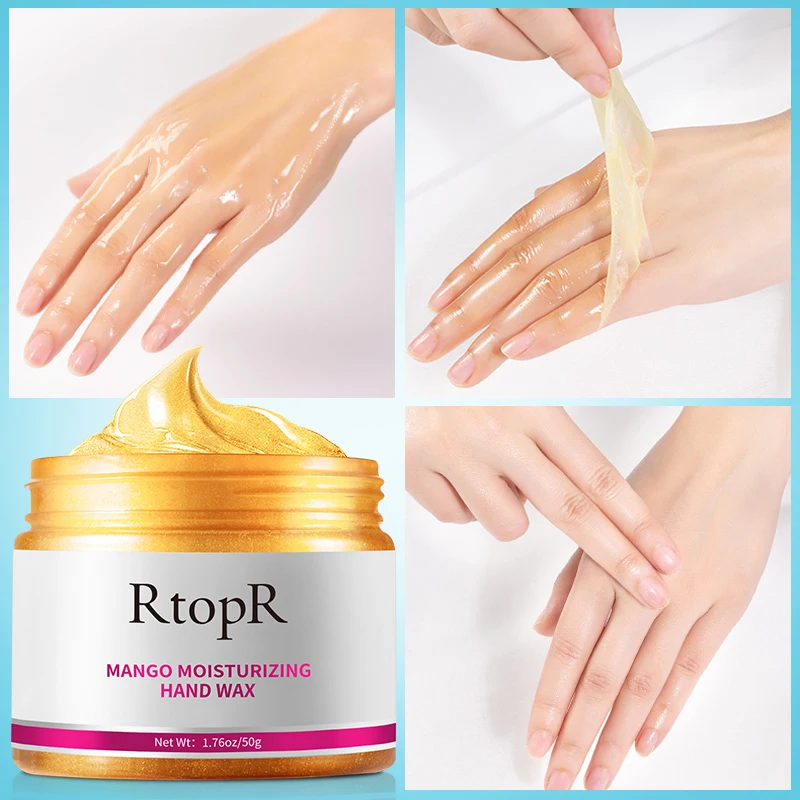 Mango Moisturizing Hand Wax Repair Exfoliating Calluses Acid Anti-Aging Hand Cream Care Scrub Hand Mask Paraffin Hand Therapy