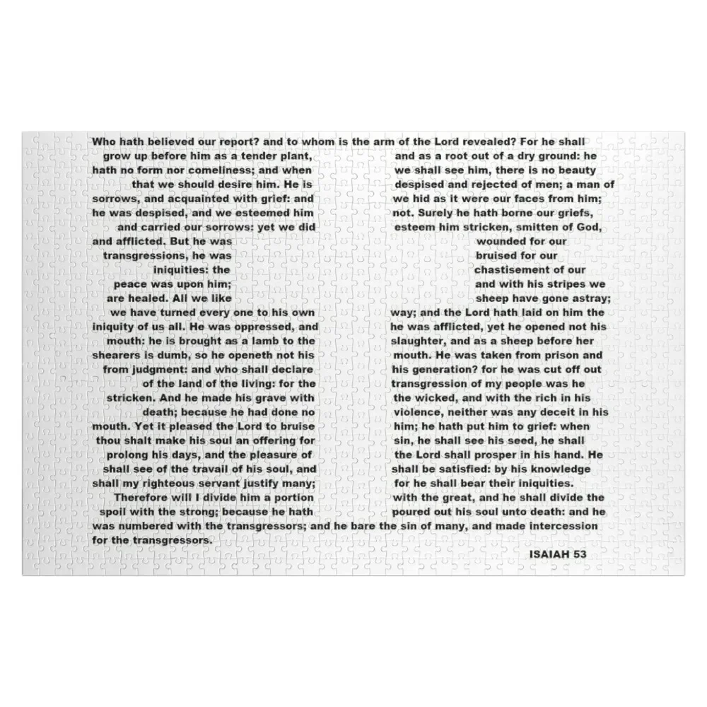 

Isaiah 53 Cross Jigsaw Puzzle Custom Kids Toy Novel Toys For Children 2022 Puzzle