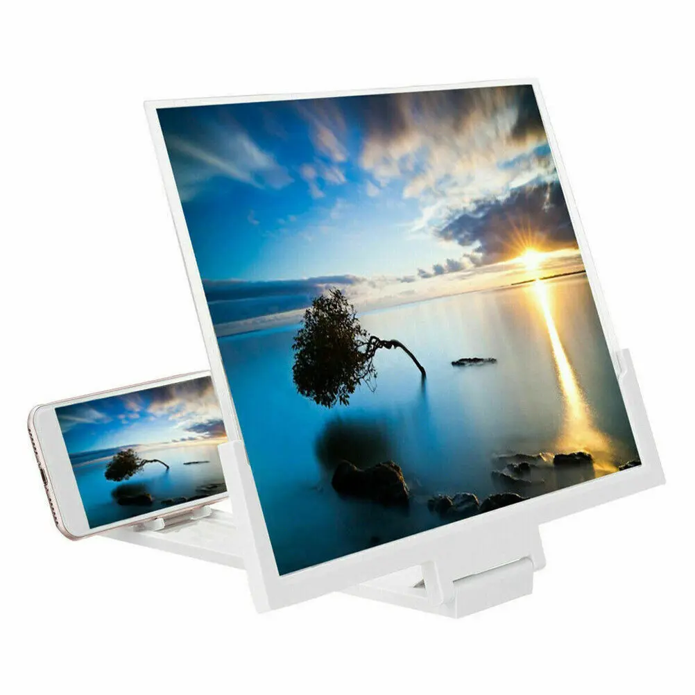 8-14 Inches 3D Phone Screen Magnifier Foldable Rack for Smartphones Clear View Elderly Protection Phone Screen Magnifier