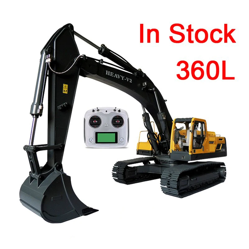 1/14 360L RC Hydraulic Excavator Model V2 Construction Machinery Excavator Model RC Car Birthday Gift