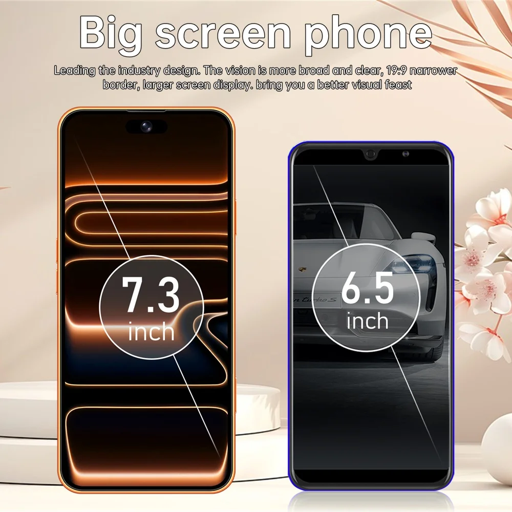 K-Touch Smartphone Android For M18 Pro Max 5G Cell Phone Mobile Phones 7.3 Inch Full Display 22GB RAM 2TB ROM 48MP Camera 7800mAh Battery Face ID 5G Dual SIM Unlocked GSM Android 15 Cell Phone with GPS WiFi
