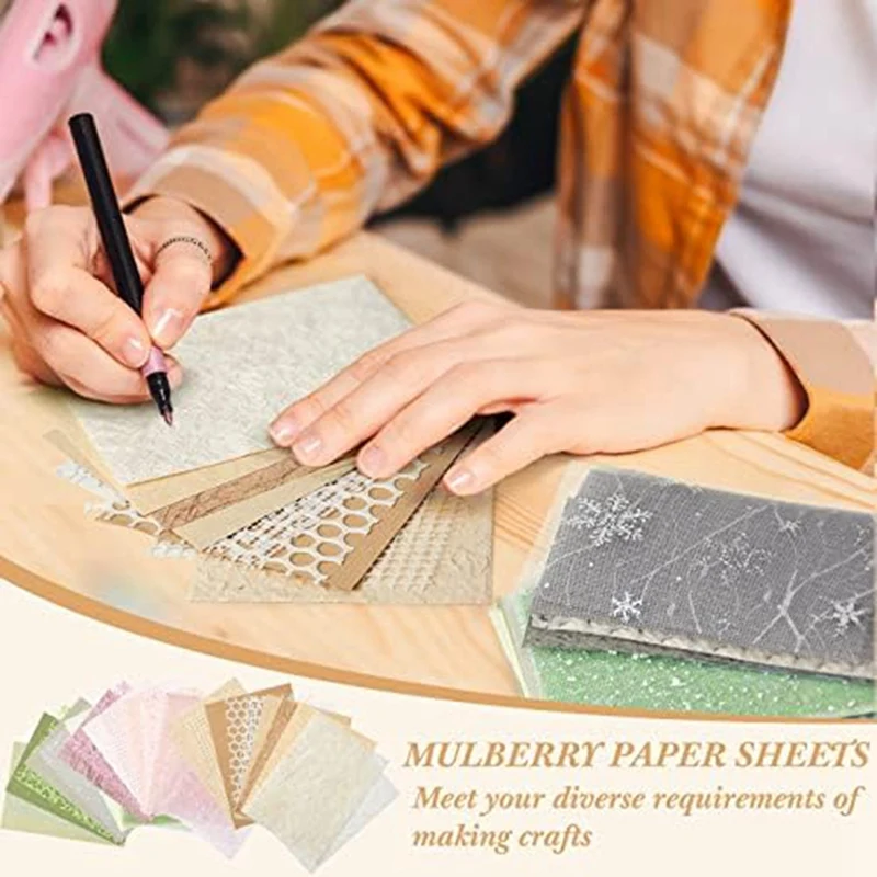 60Sheets Scrapbooking Paper A5 Paper Scrapbooking Paper Embossed Paper for Scrapbooking Journaling Craft Art Card Making-A10G