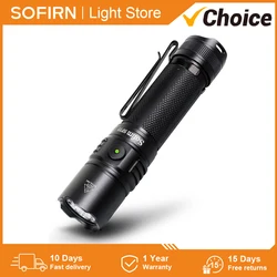 Sofirn SP35 Rechargeable LED Flashlight 21700 Type C 2A SST40 2200lm Torch 2 Groups with Ramping Power Indicator Update ATR