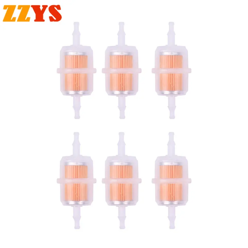 6pcs 250cc to 600cc 118mm Motorcycle Petrol Gas Gasoline Liquid Oil Cup Fuel Filter for Suzuki for Kawasaki for Yamaha for Honda