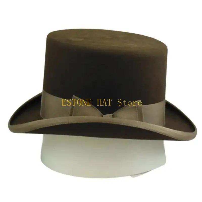 49MF breedgerande Fedora Cowgirl Hoed Western Cowboyhoeden voor Jongen Man Volwassenen Hoed
