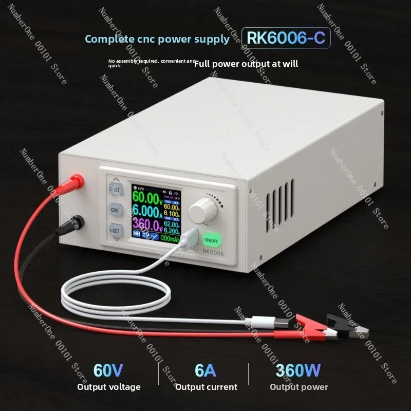 RK6006-C complete CNC DC stabilized power supply 6A digital display 5V/12V/48V voltage and current module