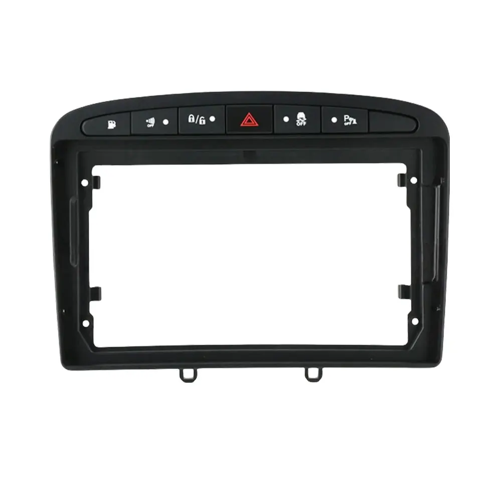 

Audio Equipment Fascia Trim Glossy Black Double Din Frame Audio Equipment Fit Compatibility Assurance Seamless Integration