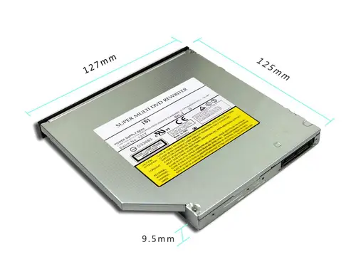 Imagen 2 del producto Interno 9,5mm delgado SATA 8X DVDRW CD DVD RW ROM grabadora portátil Super Multi PC Mac bandeja dispositivo de unidad óptica de carga