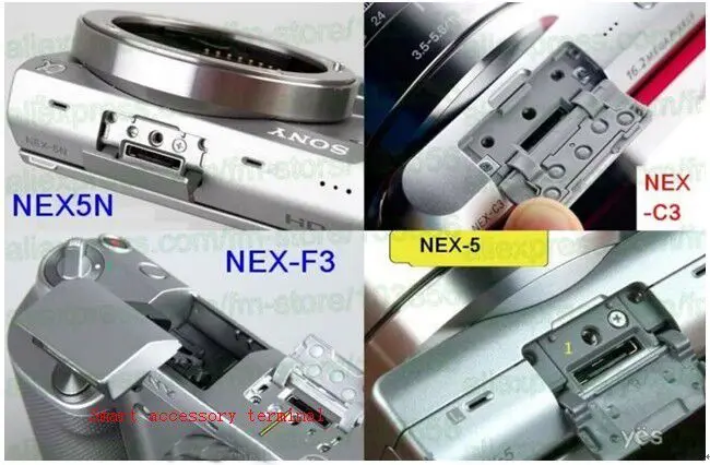 Base convertidora de zapata NEX para NEX-3/C3/F3 NEX-5/5N/5R/5C/T adaptador de zapata especial de luz de Flash