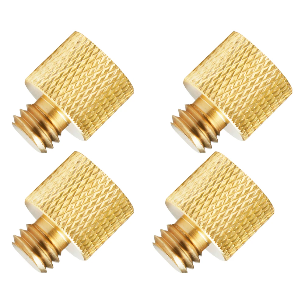 

4 PCS Threaded Transfer Screw Camera Tripod Light Stand Adapter 1/4 Male to 3/8