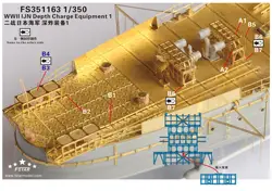 FIVE STAR FS351163 1/350 WWII IJN Depth Charge Equipment 1