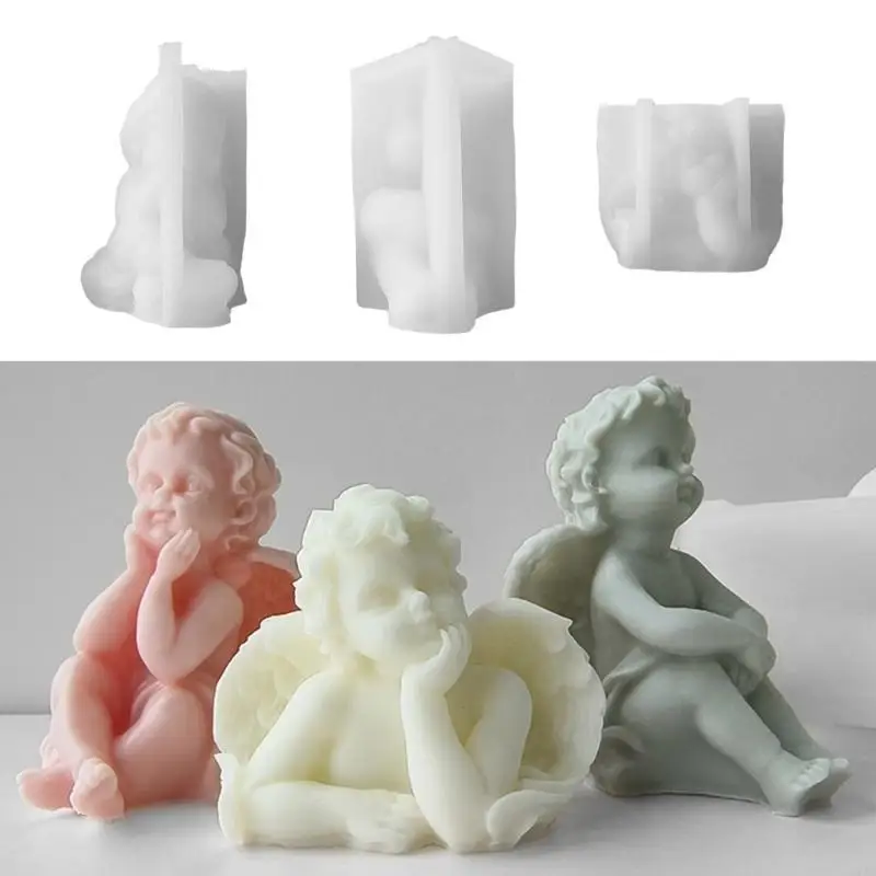 

Moulds Clay Moulds Crafts Moulds Hand-making Supplies Angel Non-stick Silicone Material for DIY Crafts