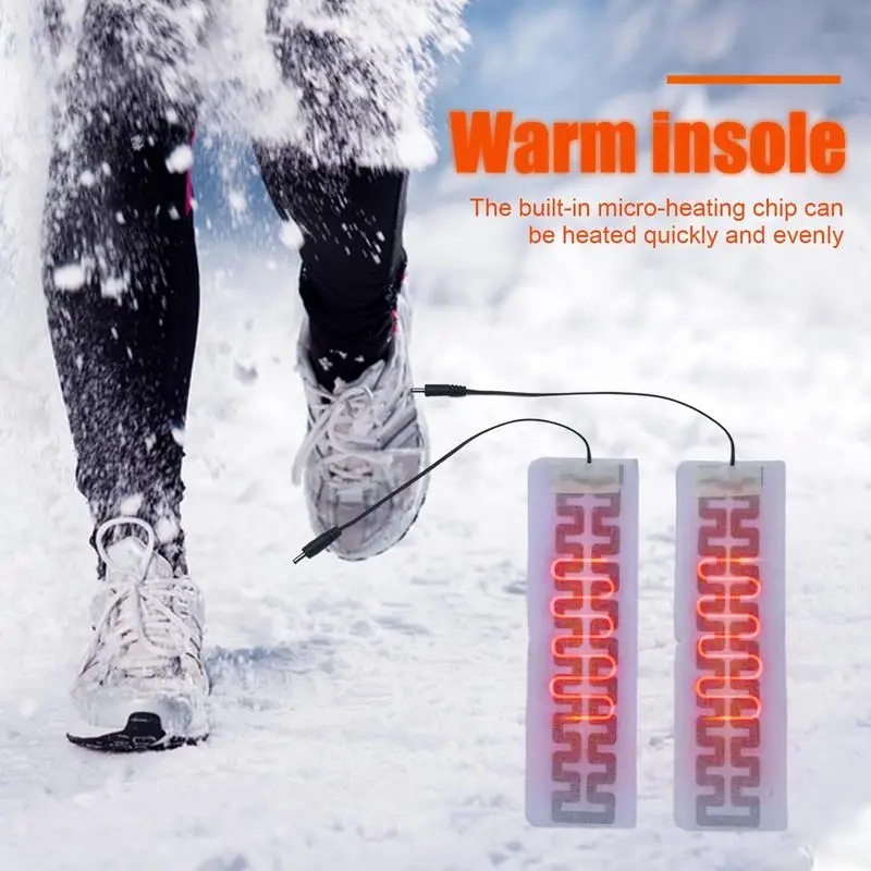 Outdoor Sports 5V Heated Insole Foot Warmer Electric Heating Film Pads Far Infrared Heating Element DIY Shoe Accessories