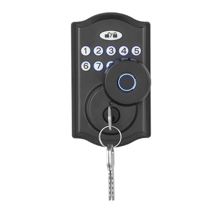 自動ロック,アプリケーション制御,パスワードとキーを備えた指紋スマートデッドボルトドアロック