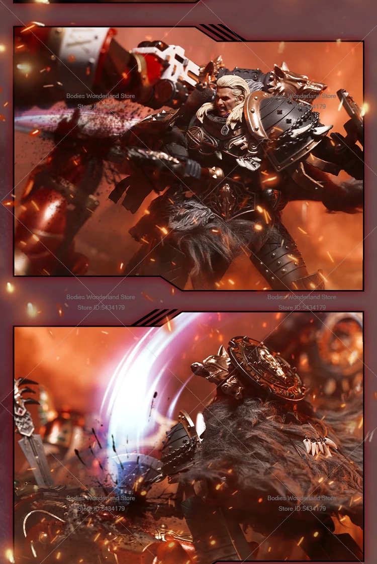 Cape en peluche Leman Russ, échelle 1/18, loups spatiaux, modèle de la Légion de la primaarque de VI, vêtements pour figurine d'action de 18cm, corps de poupée ﻿