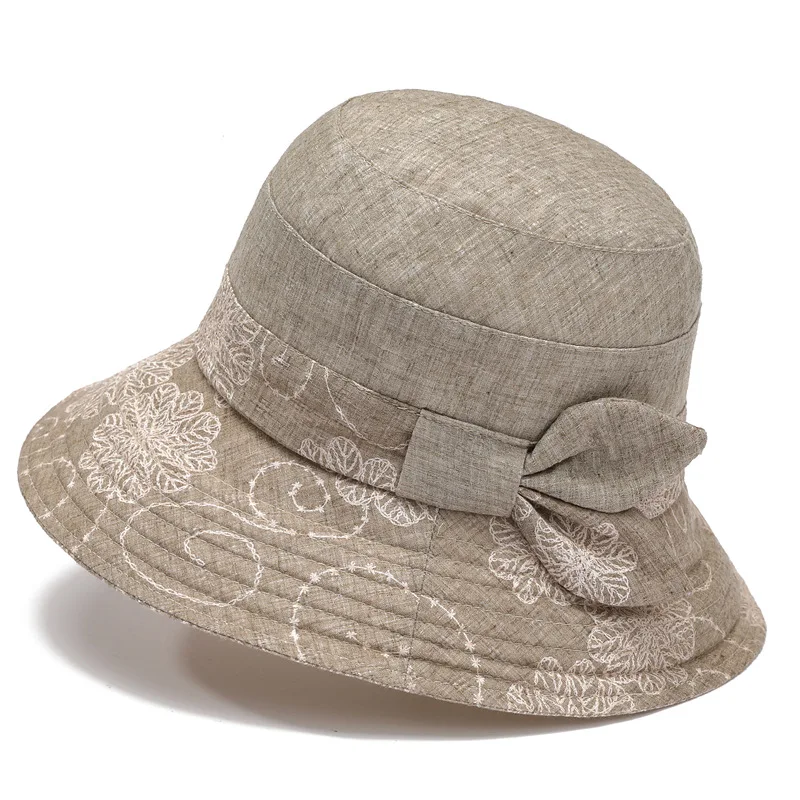 Spring and Autumn Season Middle-aged and Elderly Women\'s Sunshade Hats Mothers Basin Hats Breathable Summer Women Fisherman Hats