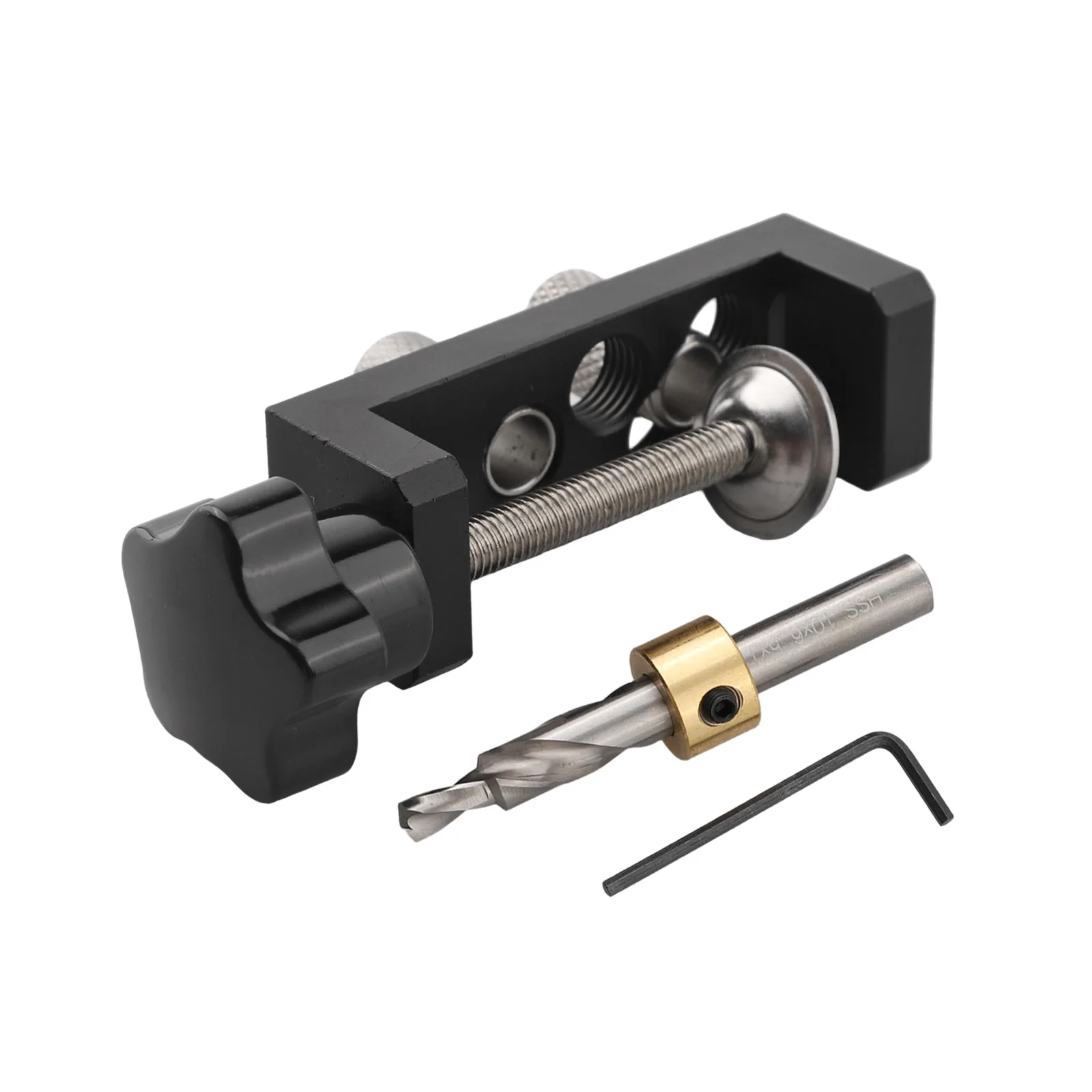 Adjustable Drill Sleeve Tool Woodworking Tools 3.5*1.18*1.06 In Aluminum Profile Jig For Aluminum Profiles 2020 2040