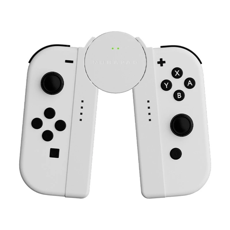 MOBAPAD M6S Adjustable Charging Grip for Joy Con & Gamepad Controllers with LED