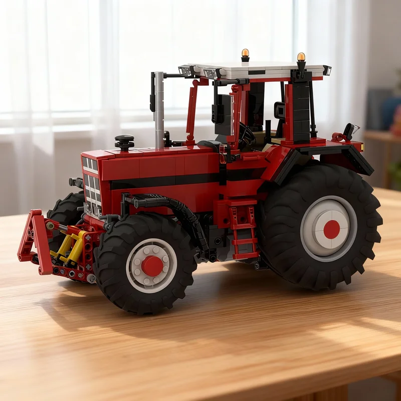 

1106pcs MOC International Tractor Technical Model Building Blocks Room Accessories, Home Decor Bookshelf Display Gift For Adults