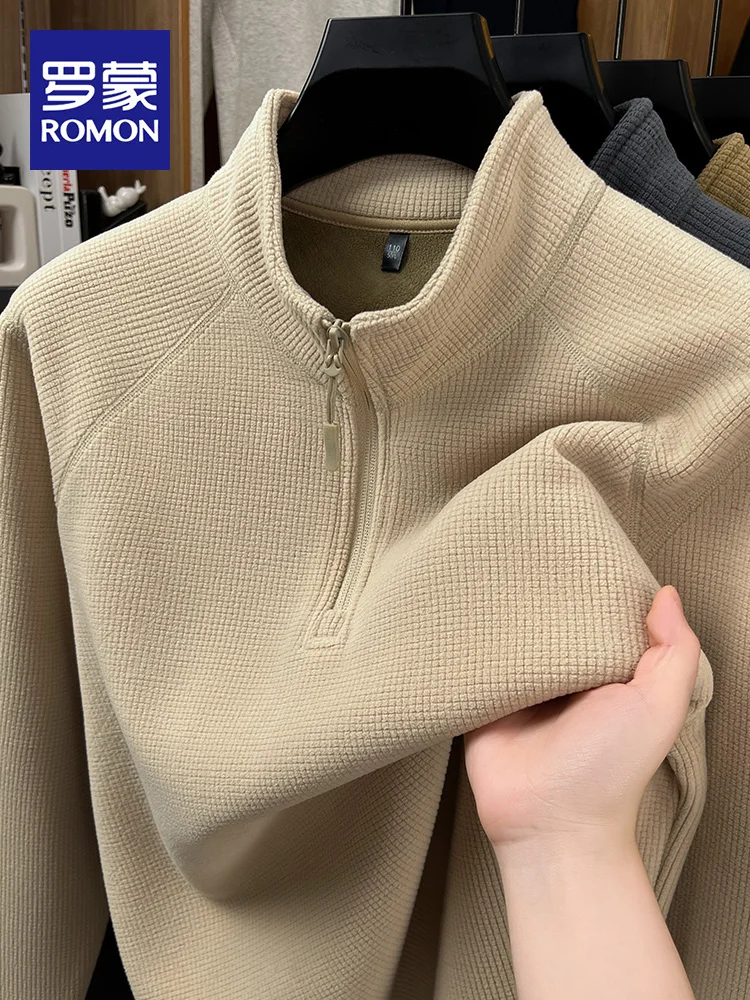 

Мужская утепленная толстовка Lormen на флисовой подкладке с молнией, воротником-стойкой, удобная, приталенная, базовая модель