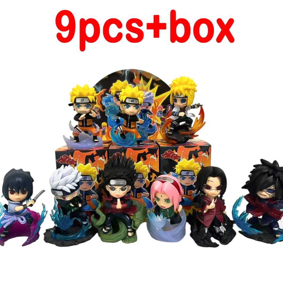 Naruto Blind Box Actionfiguren-Set Q-Version PVC Anime-Figuren Uzumaki Sasuke Itachi Kakashi Sammelmodelle Desktop-Geschenk – Detail 18