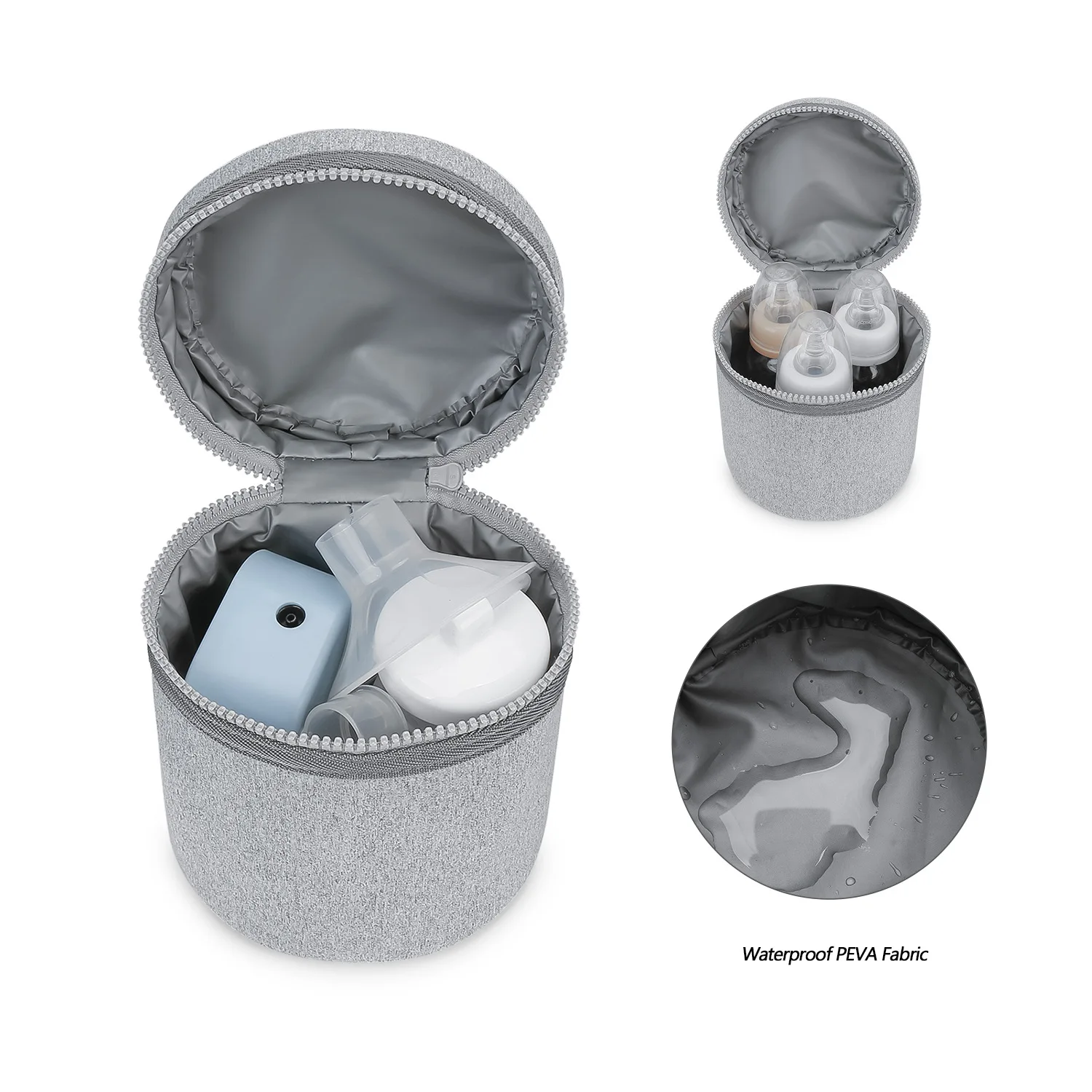Tragbare Isolierte Babyflaschentaschen Wasserdichte Thermotasche für Babyflaschen Tragbare Muttermilch-Aufbewahrungstasche für Neugeborene – Detail 3