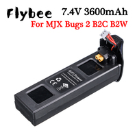 Upgrade For MJX Bugs 2 B2W B2C Battery 7.4V 3600mah 25C Li-po Battery For MJX B2W B2C RC quadcopter drone spare parts