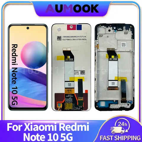 For Xiaomi Redmi Note 10 5G LCD Display Touch Screen Digitizer Assembly M2103K19G M2103K19C LCD Screen Replacement Repair Parts