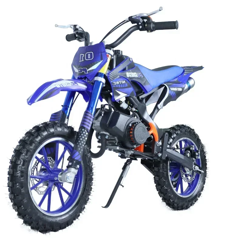 gasoline mini motorcycle 49cc 50cc dirt bike 2 stroke motocross hand pull  pit bike off road motorcycles for children with EPA