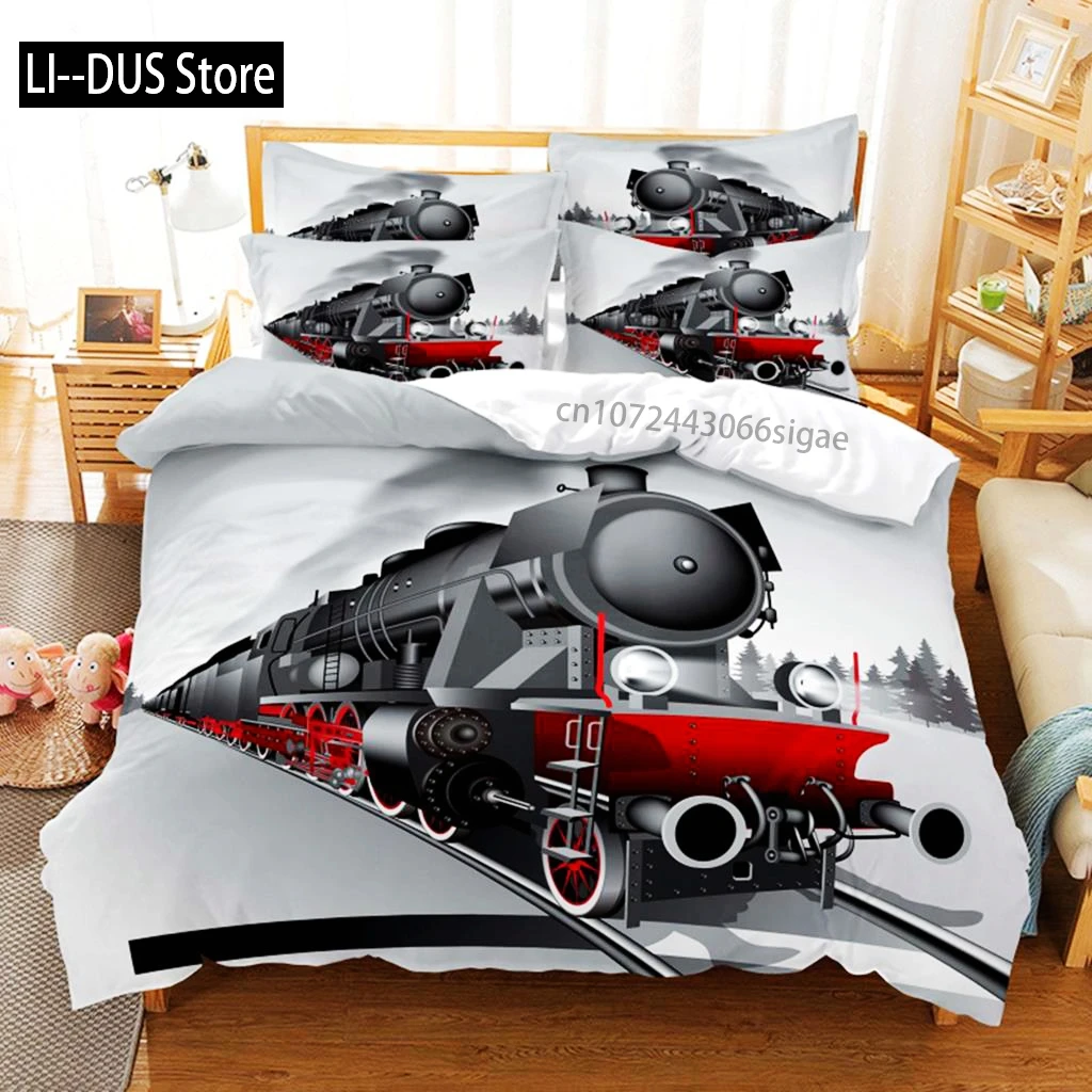

Train Bedding Set Duvet Cover Set 3d Bedding Digital Printing Queen Size Bedding Set Fashion Design