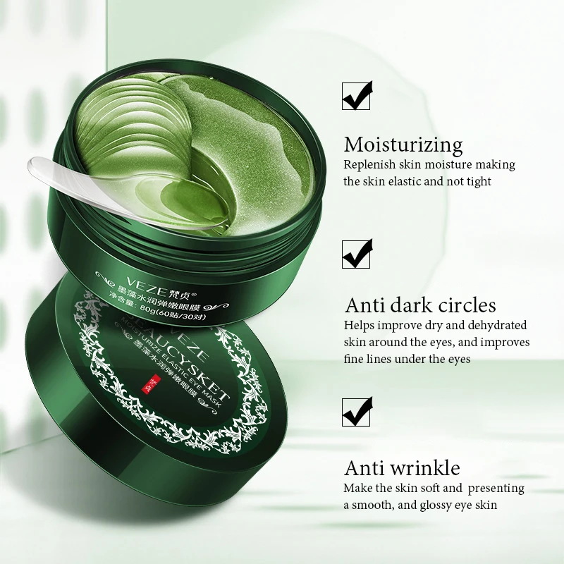 60 قطعة/صندوق الذهب كريستال الكولاجين قناع عين مكافحة الهالات السوداء أكياس العين ثبات ترطيب بقع عين عيون منتجات العناية بالبشرة #6