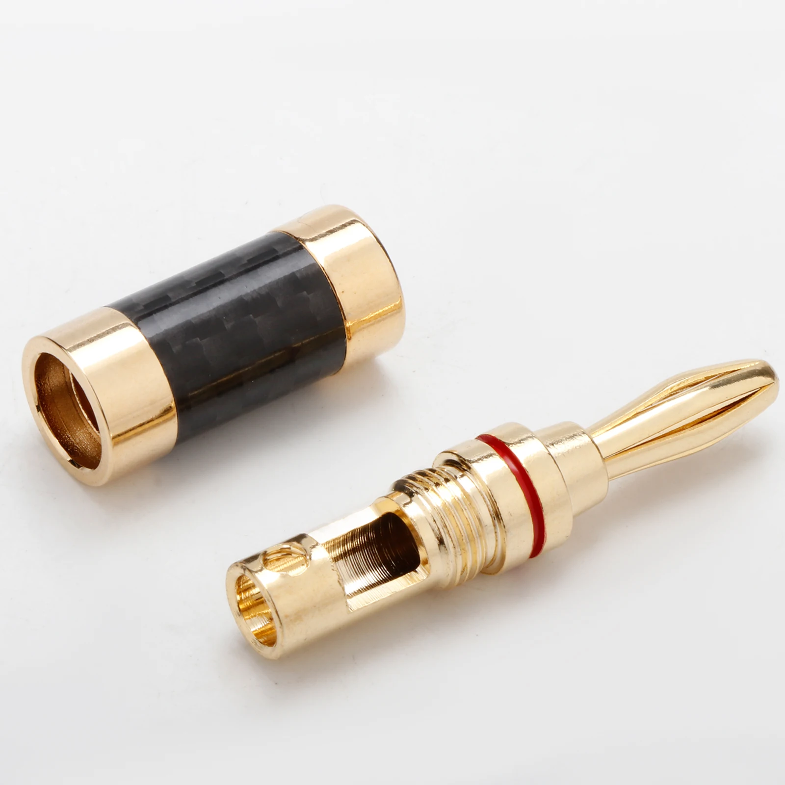 Bananenstecker-Anschluss, Kalble-Lautsprecherserie für rosévergoldete Stecker aus Carbor Fiber – Detail 7