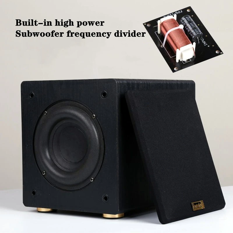 

100W 6.5 Inch Wooden Passive Subwoofer Audio High-power Subwoofer Boom box Home Theater HiFi Fever Large Magnetic Steel Speakers