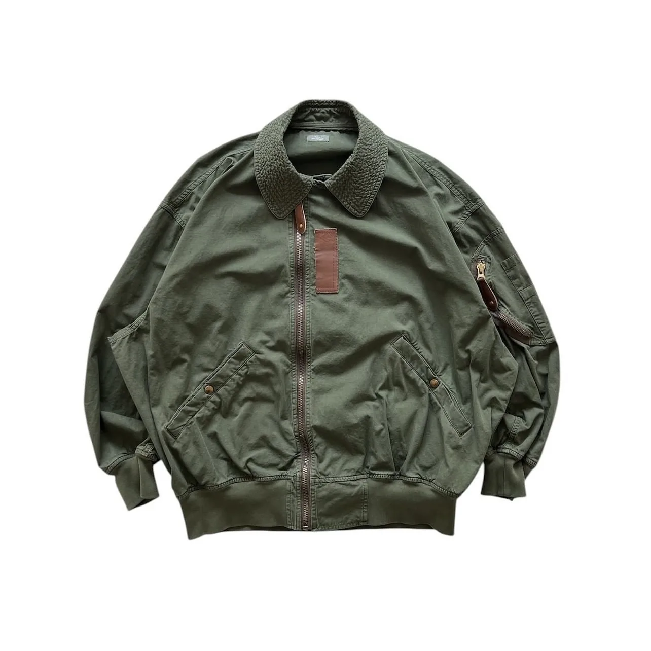 

25SS KOLOR Abe Run Japanese Workwear Cotton Military Green Lapel Loose Jacket Men Japan Coat